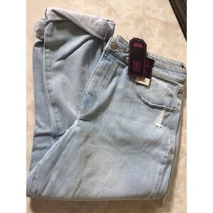 No Boundaries 19 High Rise Girlfriend Blue Jeans